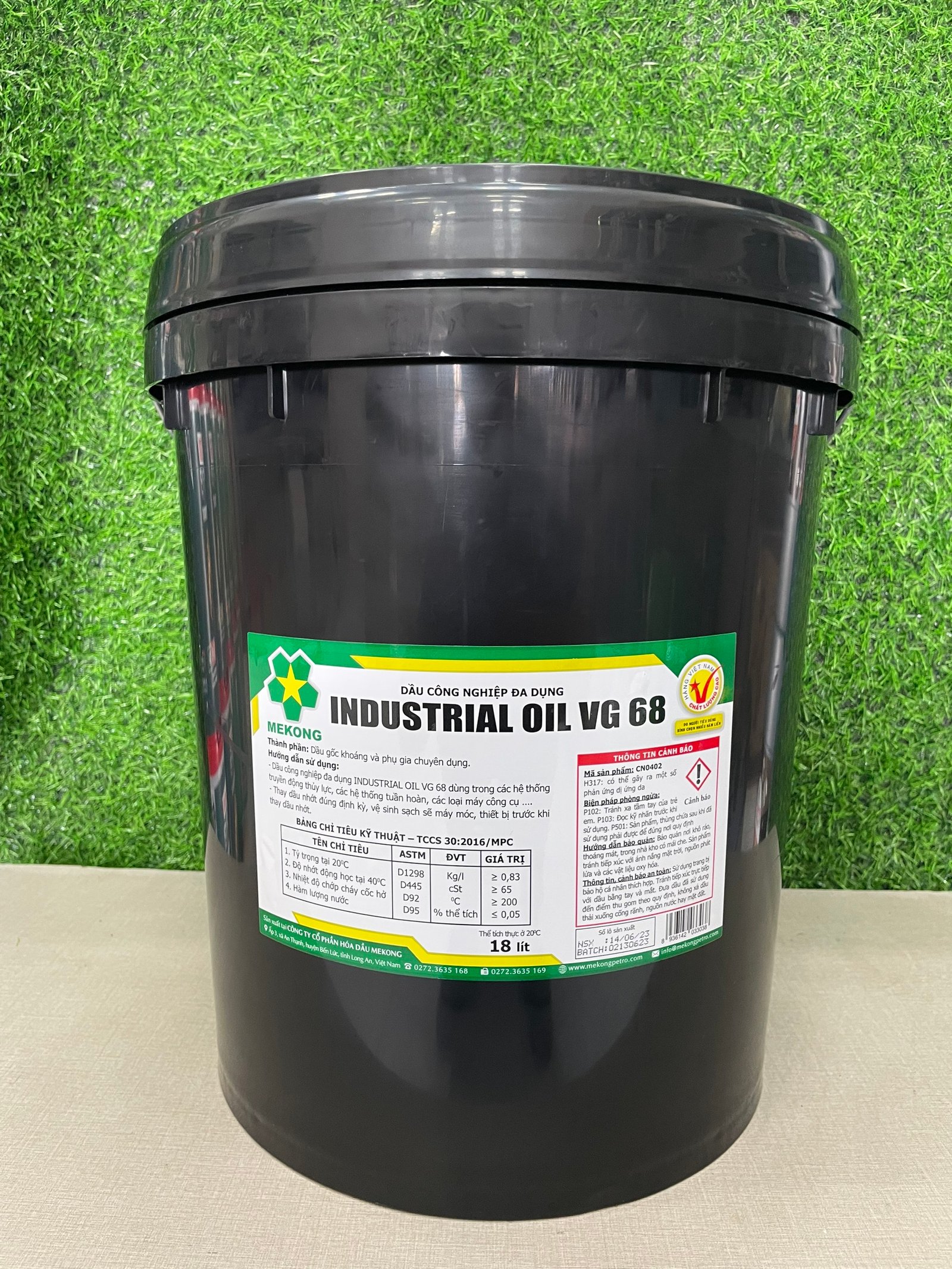 Dầu thủy lực đa dụng Mekong Industrial oil VG 68 - Nhớt 10